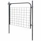 Preview: Gartenzauntor 100 x 100 cm Anthrazit