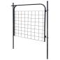 Preview: Gartenzauntor 100 x 100 cm Anthrazit