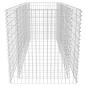 Preview: Gabionen-Hochbeet Stahl 180×90×100 cm Silbern