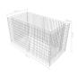 Preview: Gabionen-Hochbeet Stahl 180×90×100 cm Silbern