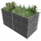 Preview: Gabionen-Hochbeet Stahl 180×90×100 cm Silbern