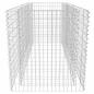 Preview: Gabionen-Hochbeet Stahl 180×90×100 cm Silbern