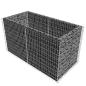 Preview: Gabionen-Hochbeet Stahl 180×90×100 cm Silbern