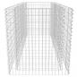 Preview: Gabionen-Hochbeet Stahl 180×90×100 cm Silbern