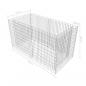 Preview: Gabionen-Hochbeet Stahl 180×90×100 cm Silbern