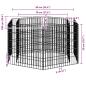Preview: Sechseckiges Gabionen-Hochbeet 100×90×50 cm