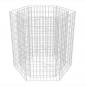 Preview: Sechseckiges Gabionen-Hochbeet 100×90×100 cm