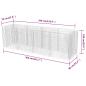 Preview: Gabionen-Hochbeet Stahl 360×90×100 cm