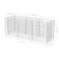 Preview: Gabionen-Hochbeet Stahl 270×90×100 cm