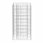 Preview: Gabionen-Hochbeet Stahl 50×50×100 cm