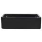 Preview: Waschbecken Keramik Rechteckig Schwarz 41 x 30 x 12 cm