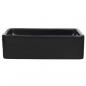 Preview: Waschbecken Keramik Rechteckig Schwarz 41 x 30 x 12 cm