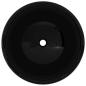 Preview: Waschbecken Keramik Rund Schwarz 40 x 15 cm