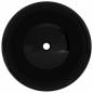 Preview: Waschbecken Keramik Rund Schwarz 40 x 15 cm