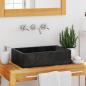 Preview: Waschbecken 45x30x12 cm Marmor Hochglanz-Schwarz