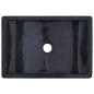 Preview: Waschbecken 45x30x12 cm Marmor Hochglanz-Schwarz