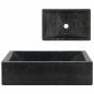 Preview: Waschbecken 45x30x12 cm Marmor Hochglanz-Schwarz