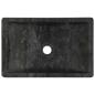 Preview: Waschbecken 45x30x12 cm Marmor Hochglanz-Schwarz