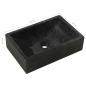 Preview: Waschbecken 45x30x12 cm Marmor Hochglanz-Schwarz