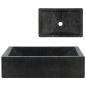 Preview: Waschbecken 45x30x12 cm Marmor Hochglanz-Schwarz