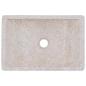Preview: Waschbecken 45x30x12 cm Marmor Hochglanz-Creme