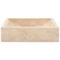 Preview: Waschbecken 45x30x12 cm Marmor Hochglanz-Creme