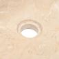 Preview: Waschbecken 45x30x12 cm Marmor Hochglanz-Creme