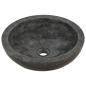 Preview: Waschbecken 40x12 cm Marmor Schwarz