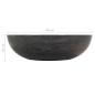 Preview: Waschbecken 40x12 cm Marmor Schwarz