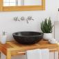 Preview: Waschbecken 40x12 cm Marmor Schwarz