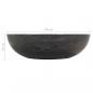 Preview: Waschbecken 40x12 cm Marmor Schwarz