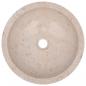 Preview: Waschbecken 40x12 cm Marmor Creme