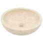 Preview: Waschbecken 40x12 cm Marmor Creme
