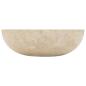 Preview: Waschbecken 40x12 cm Marmor Creme