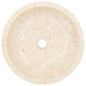 Preview: Waschbecken 40x12 cm Marmor Creme