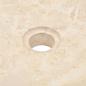Preview: Waschbecken 40x12 cm Marmor Creme