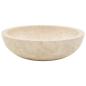 Preview: Waschbecken 40x12 cm Marmor Creme