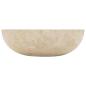 Preview: Waschbecken 40x12 cm Marmor Creme