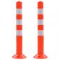 Preview: ARDEBO.de - Verkehrspoller 2 Stk. Kunststoff 75 cm