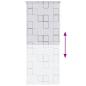 Preview: Duschrollo 80x240 cm Quadratmuster