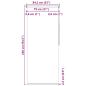 Preview: Duschrollo 80x240 cm Quadratmuster
