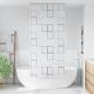 Preview: Duschrollo 80x240 cm Quadratmuster