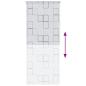 Preview: Duschrollo 100x240 cm Quadratmuster