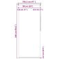 Preview: Duschrollo 100x240 cm Quadratmuster