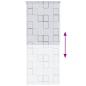 Preview: Duschrollo 120x240 cm Quadratmuster