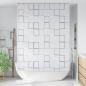 Preview: Duschrollo 140x240 cm Quadratmuster