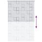 Preview: Duschrollo 160x240 cm Quadratmuster