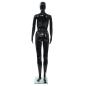 Preview: Weibliche Schaufensterpuppe mit Glassockel Schwarz 175 cm 