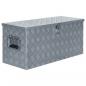 Preview: ARDEBO.de - Aluminiumkiste 90,5×35×40 cm Silbern 