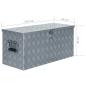 Preview: Aluminiumkiste 90,5×35×40 cm Silbern 